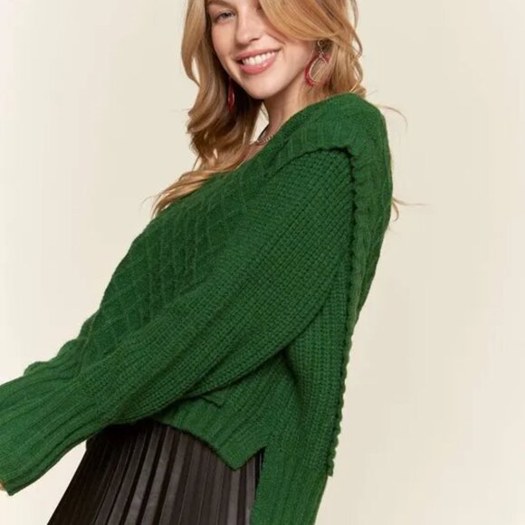 ✨NWT ADORA Ruffle Detail Adorable Sweater - Picture 2 of 8